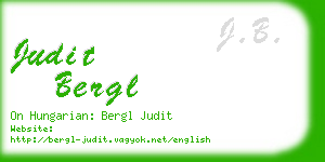 judit bergl business card